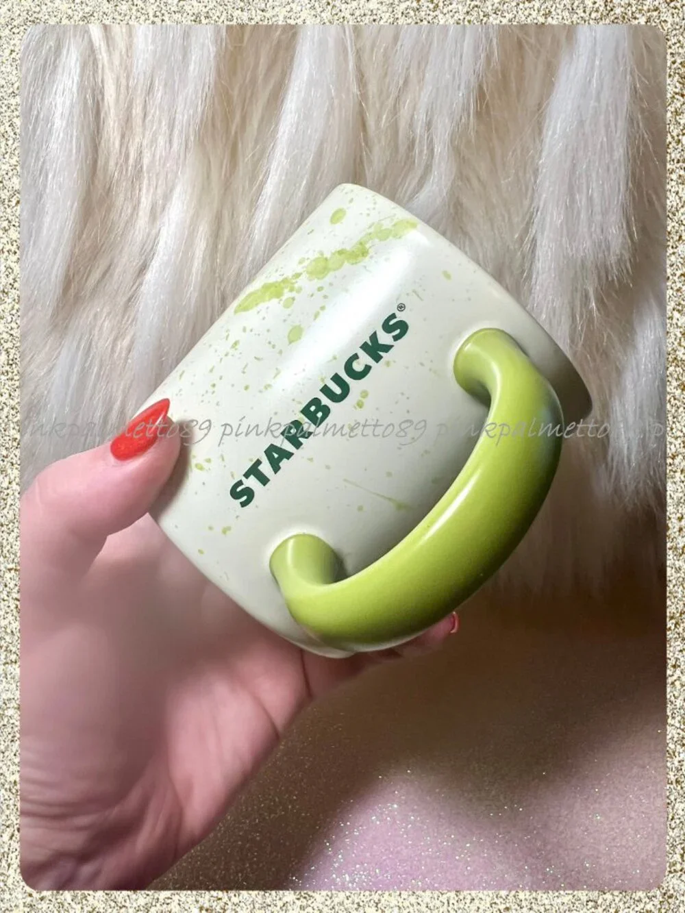 💚 NWT 2026 Starbucks Spring Matcha Splatter 12oz Ceramic Mug